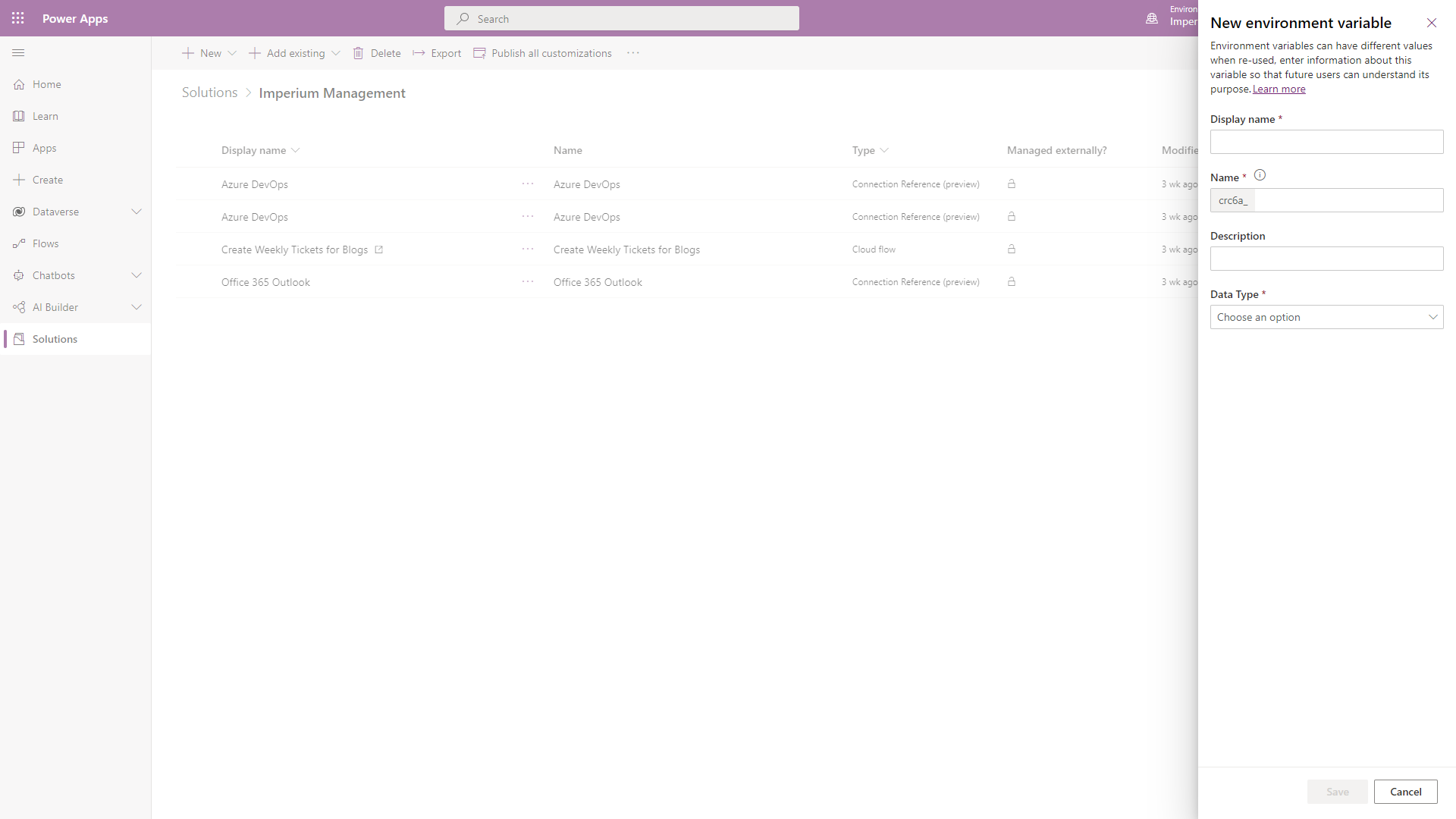 Environment Variables In Power Platform