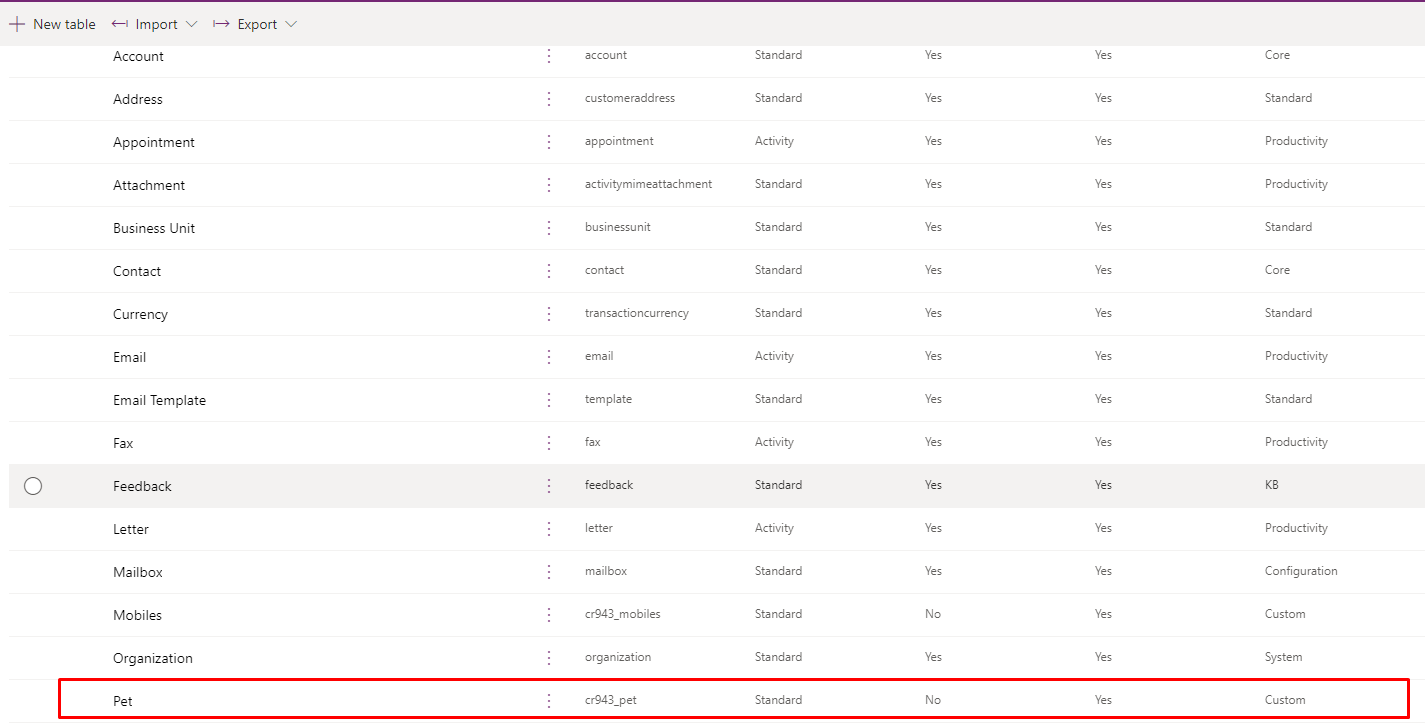 How to Create Tables in Microsoft Dataverse