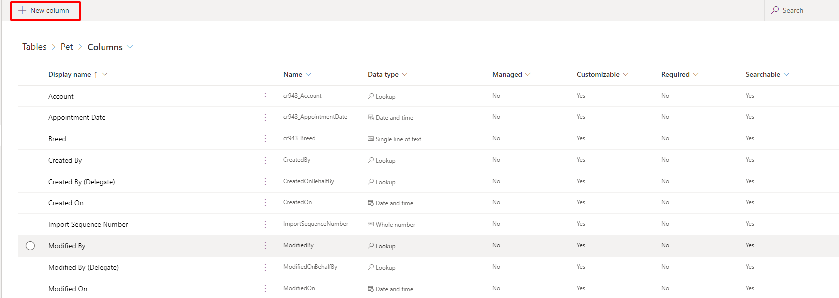 How to Create Tables in Microsoft Dataverse