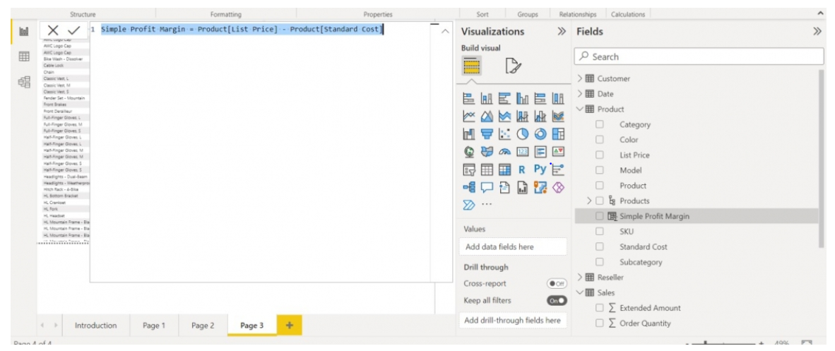 How to add a calculated column in Microsoft Power BI