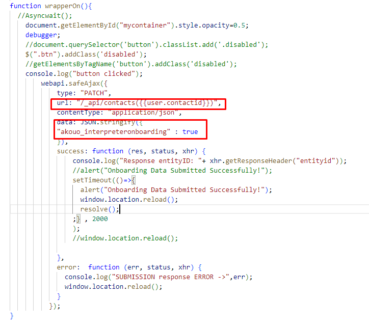 Power Apps Portal Web API
